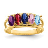 14k Family Jewelry Ring - 7 / Genuine